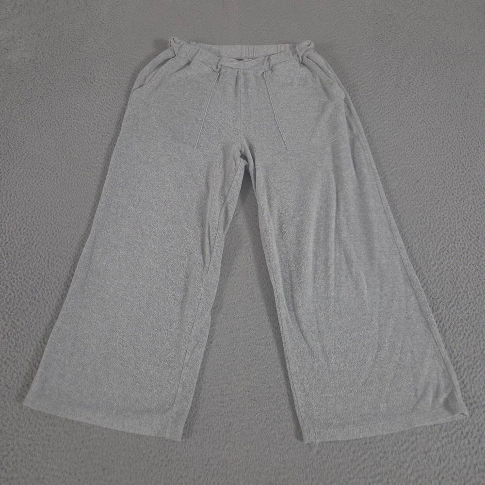 Madewell Sweatpants Womens S Gray Cozybrushed Straight Leg Fleece Pockets MWL
